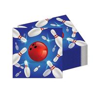 Bowling Themed Party Napkins 4 Ply Napkins Bowling Ball Disposable Lunch Dinner Paper Napkin Set for Theme Party,Birthday Party Baby Shower 40Pcs