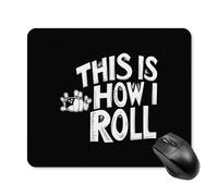 Bowling This Is How I Roll Travel Mouse Pad Gaming Mousepad Mat For Desk Office Laptop Computer