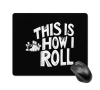 Bowling This Is How I Roll Travel Mouse Pad Gaming Mousepad Mat For Desk Office Laptop Computer