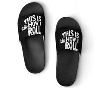 Bowling This Is How I Roll Unisex Slippers Bath Pool Shower Slide Indoor House Slipper Outdoor Shoes Sandal