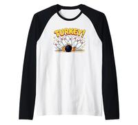 Bowling Turkey Strike Raglan Baseball Tee