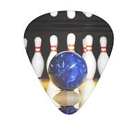 Bowling Unique Guitar Picks With Clear Prints And Multiple Thicknesses