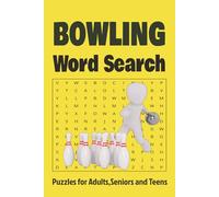 BOWLING WORD SEARCH PUZZLE BOOK: Word Searchers with Easy to Read Print about Bowling, Pins, Bowling balls and more |6*9 inches,110 pages| 50+ Puzzles..... Gift for Vacations,Holidays and Relaxation