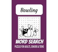 Bowling Word Search Puzzle Book: Word searches with easy-to-read print about bowling and more | 6x9 inches, 110 pages | 50+puzzles ... Gift for vacations, Holidays, and free times.