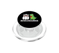 Bowlosaurius Funny Bowling Dinosaur Pun PopSockets PopGrip for MagSafe