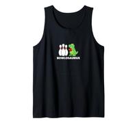 Bowlosaurius Funny Bowling Dinosaur Pun Tank Top