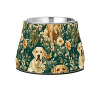 Bowls for Pets with Stand Stainless Steel Pets Feeding Bowl for Dogs Cats Rabbits Birds Whisker Relief Beauty Labrador Retriever Dogs