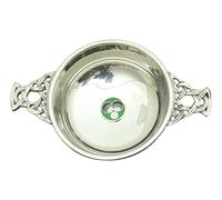 Bowls & Jack Enamel Chrome Plated Steel Quaich Bowl Scottish Quaich 18