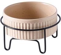 Bowls, Soup Bowls， Ceramic BowlSoup Bowl,Rice Bowl,reakfast Bowl,Ceramic Cat Bowl Dish With Stand For Food And Water Feeder, Modern Cute Heavy Weighted Small Size Dogs Bowls-White-850ml/2 (Color : Wit