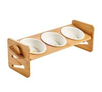 Bowls, Soup Bowls， Ceramic BowlSoup Bowl,Rice Bowl,reakfast Bowl,Elevated Dog Cat Bowls,Puppy And Cats Adjustable Dog Food Feeding Dishes Water Bowl With Stand-1 bowl-not adjustable (Color : 3 bowl, S