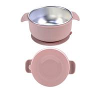 Bowls - Stainless Steel Silicone, 6.1 Inches, Suction Bowls, Feeding Bowl | Non-Slip Tableware Easy Clean Bowl Set for Mealtime Home Travel Use