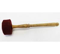 bowlsofnepal F780 11" Long Red Felted Mallet-Goner-Striker For Tibetan Singing Bowl/Gong Hand Made In Nepal