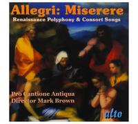Bowman - Allegri: Miserere: Renaissance Polyphony & Consort Songs