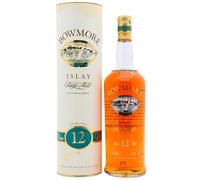 Bowmore - 12 year old Screen Printed Bottle Single Malt Scotch Whisky 100cl 43% ABV (1 Litre)