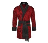 Bown of London British Clarke Men's Short Smoking Jacket - Claret (x_l)