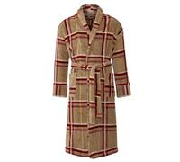 Bown of London British Men's Atlantic Lightweight Dressing Gown - Navy, Sky Blue and Gold Stripe