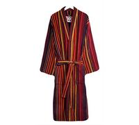 Bown of London Mens Regent Stripe Dressing Gown - Orange/Purple/Red - Extra Large