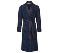Bown of London Men's Sherlock Long Smoking Jacket in Blue | Size: 3XL/4XL Bown of London Blue 3XL/4XL