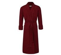 Bown of London Men's Tosca Lightweight Dressing Gown in Red | Size: 4XL Bown of London Red 4XL