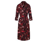 Bown of London Women's Bengal Rose Lightweight Dressing Gown in Wine | Size: Medium Bown of London Wine M