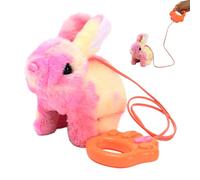 Bownny Moving Game - Animated Walking Rabbit, Electronic Plush | Interactive Plush Animal Bunny, Petking Robot | Sound Activated Plush Rabbit for Kids Toddler Birthday Sockets