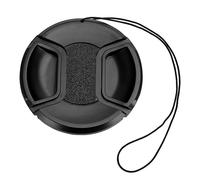 BOWONG Universal Center Pinch Snap-on Front Lens Cap 40.5mm 46mm 49mm 52mm 55mm 58mm 62mm 67mm 72mm 77mm 82mm For Canon Nikon Sony Pentax Olympus Fuji Camera with String (72mm)