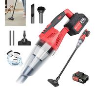 Bowose Cordless Vacuum Cleaner for Home,Car Vacuum 120W with 3 Filters&2 Extension Pole,Lightweight Rechargeable Handheld Vacuum Cordless 5500Pa with 4400mah Battery&LED Light for Car,Office,Home