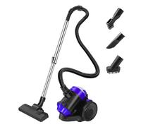 Bowose Cylinder Vacuum Cleaner 3000Pa Suction with Floor Head, 2-in-1 Head, Flat Nozzle and Brush Head, 1.5L Dust Collect, Detachable Telescopic Tube, for Carpets, Sofas, Hard Floors Cleaning