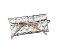 Bows Coin Purse Portable Pencil Case Change Bag Quilted Change Purse Makeup Storage Bag Coin Pouches Fashion Wallet Bows Wallet Pencil Case Simple Makeup Storage