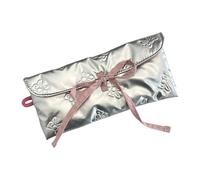Bows Coin Purse Portable Pencil Case Simple Wallet Coin Pouches Money Bag Makeup Storage Bag Change Quilted Change Purse Pencil Case Money Bows Wallet for Woman Girl