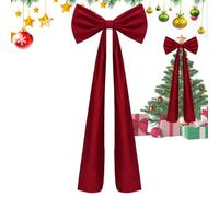 Bows for Christmas Tree - Big Christmas Tree Topper Bow | Crafted With Premium Plush Velvet, This 280g 70-inch For Indoor Outdoor Wall Wreath Garland Living Room Bedroom Office Party