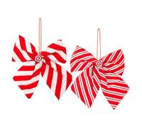 Bows for Christmas Tree | Seasonal Bows Decor 9x8.3 Inch,Holiday Hangable Ornament | for Cabinet Holiday Staircase Fence Garland Wreath Wedding