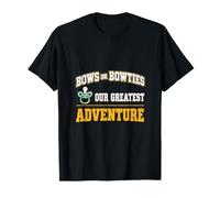 Bows or Bowties Our Greatest Adventure Baby Reveal New Baby T-Shirt