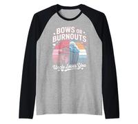 Bows Or Burnouts Uncle Loves You Raglan Baseball Tee