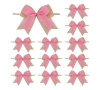 Bows Rustic for Christmas Trees 12x | Spring Wreath Burlap Bowknot, Rustic Fall Home Decor for Easter, Thanksgiving, Christmas, New Year