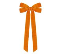 Bows Velvet Bows Quality Velet Fabric Cozy Textures Suitable For Indoor Wreath Decorative Pendant Windows Walls Fences (Orange, 45x20x2.5cm)