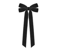 Bows Velvet Bows Quality Velet Fabric Cozy Textures Suitable For Indoor Wreath Decorative Pendant Windows Walls Fences (Black, 45x20x2.5cm)