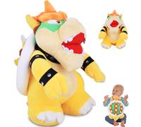 Bowser Plush Toy, Bowser Jr. Plush Brother, Children Dragon King Plush Doll Stuffed, Soft Stuffed Animal Toy, Anime Kawaii Stuffed Doll, Cartoon Action Figure, for Kids Birthday Party Girl Boy