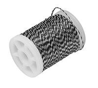 Bowstring Serving Thread, 120M/393.7Ft Archery Bowstring Serving, Polyethylene String Guard, Composite Recurve Bowstring Protection Rope for People'S Outdoor Archery Training(White and black)
