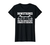 Bowstrings are the Thread that Connects Archers Value Graphic T-Shirt, Women, Black, XL