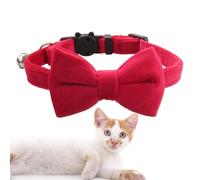 Bowtie Dog Collar - Adjustable Cat Dog Collar with Detachable Bell - Fashionable Eye-Catching Bow Tie for Walking, Traveling, Home, Photography, Wedding