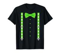 Bowtie With Shamrock Suspenders Irish Tuxedo St Patricks Day T-Shirt