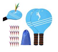 BOWTONG 22PCS Beach Paddle Ball Set For Kids & Adults, Outdoor Toss and Catch Game Beach fo & Portable Shuttlecocks, Toys with Balls