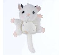 BOWTONG Cute Sugar Glider Plush Keychain for Backpack, 3.9" Mini Animal Plush Keychain, Flying Squirrel Purse Bag Charms