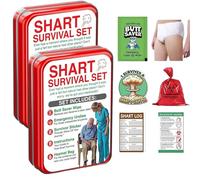 BOWTONG Funny Shart Survival Kit, 2PCS Gag Survival Kit, 2026 New Unique Survivals Prank Set Boyfriend Gifts for Men Birthday Husband Teens Potty Humor New Year April Fools' Day
