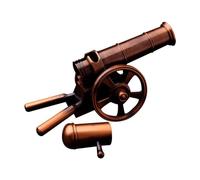 BOWTONG Mini Cannon, Desktop Artillery Model, Stainless Steel Metal Mini Cannon, Military Office Decorations, Model Collection