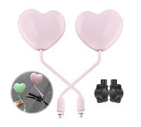 BOWTONG Motorcycle Mirrors For M8 Threaded or Handlebar Mount,Heart Shaped Motorcycle with Rear Sco E-Bikes, View Mirrors,Compatible