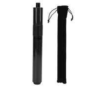 BowyTrading 14 Inch Carbon Fiber Billiard Pool Cue Extension, Telescopic Pool Cue Extender with Butt Protector, Adjustable Length from 25cm to 35cm for Improved Balance and Control