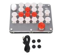 BowyTrading 21 Keys Programmable Macro Mechanical Keyboard with Knob, One Handed Gaming Keypad, Red Axis Switches, USB C and Bluetooth Connection for Black Myth: Wukong