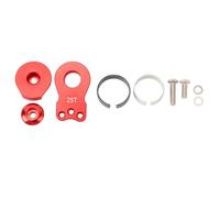 BowyTrading 25T Aluminum Alloy Servo Saver, Universal RC Car Servo Arm, Lightweight High - Accuracy Servo Horn for 1/10 Scale Vehicles with Enhanced Strength and Easy Installation (Red)